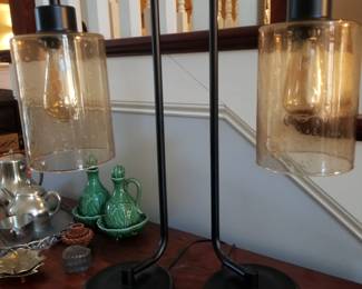 Industrial Style Table Lamps with Edison Bulbs
