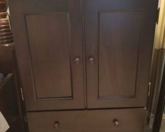 Standing jewelry cabinet. 