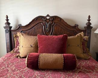 King size bed and mattress. 