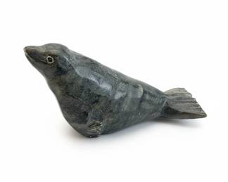 Inuit Carved Soapstone Seal Figurine