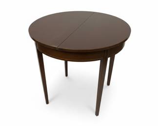 Antique Federal Mahogany Demilune Console Table