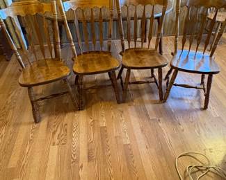 Vintage Oak Dining Set with Four Chairs - Cochrane Style