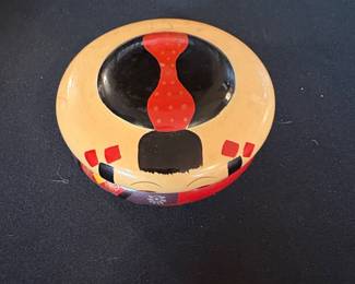 Vintage Kokeshi Doll Lacquerware Bento Box