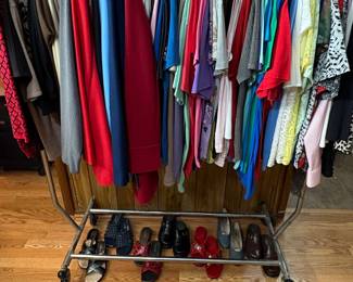 Assorted Womens Tops and Shoes