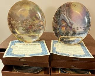 Thomas Kinkade Set of Collector Plates
