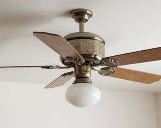 Vintage SMC "Emperor" Ceiling Fan with Globe Light