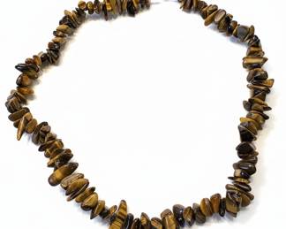 Tigers Eye Chip Necklace