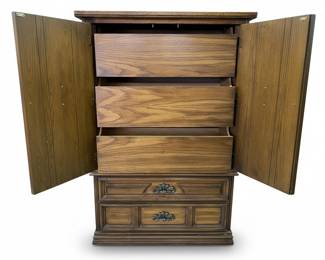 Vintage Thomasville Furniture Spanish Style Armoire/Dresser Combination