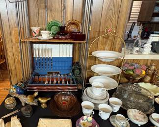 Large Selection of Vintage Silver Plate Flatware or Decor or Tea Sets Collectables