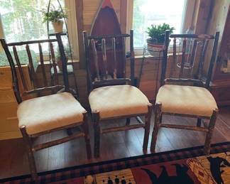 … vintage rustic chairs