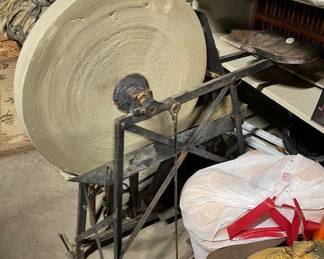 … vintage grinding wheel