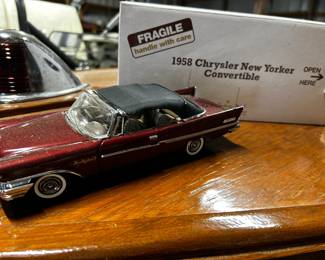 . . . die cast 1958 Chrysler New Yorker Convertible