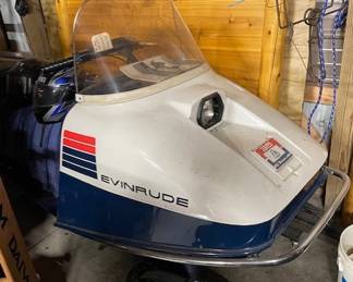 … vintage Evinrude snowmobile circa 1960's!