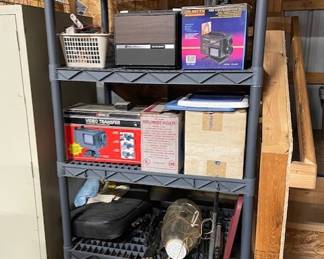 … shelving and vintage camera gear 