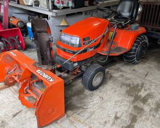 . . . great riding mower/snow plow combo