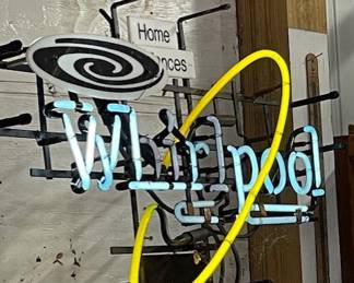 … vintage Whirlpool neon advertising sale