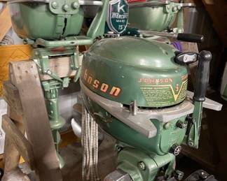 … vintage Johnson outboard motors 