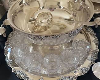 Wallace punch bowl set 