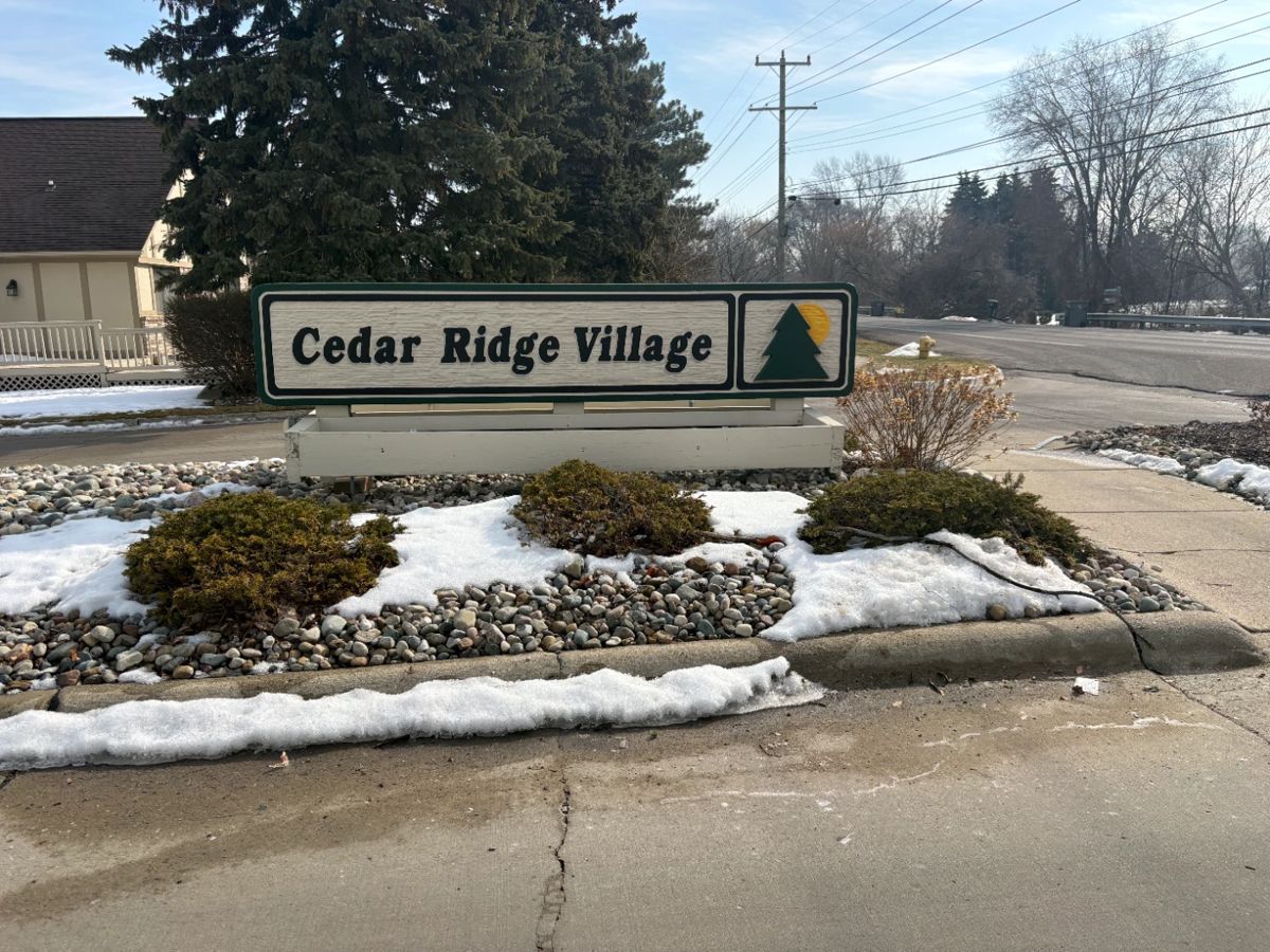 . . . welcome to Cedar Ridge Village