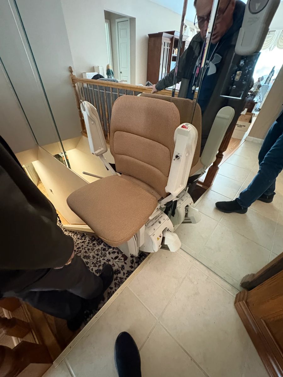 . . . this is a Stannah stair lift that is in perfect working order