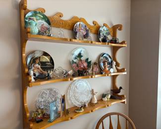. . . a nice plate rack filled with treasures
