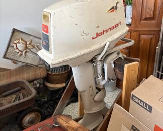 . . . vintage Johnson outboard motor