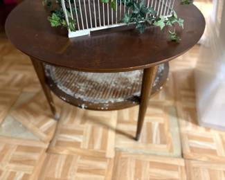 . . . round mid-century table