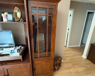 . . . this wall unit can be divided into two sections or purchased as one wall unit.  