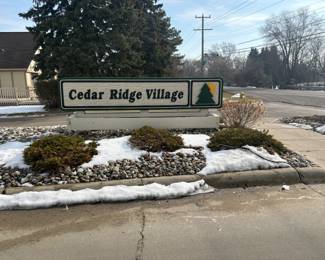 . . . welcome to Cedar Ridge Village