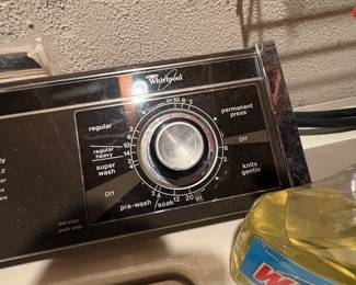 . . . washer dashboard