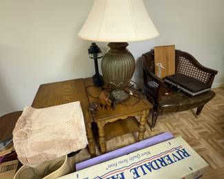 . . . end table and lamp