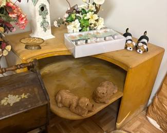 . . . cool Heywood Wakefield corner shelf