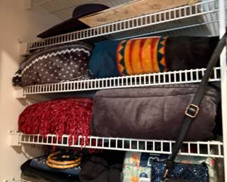 . . . purses and blankets