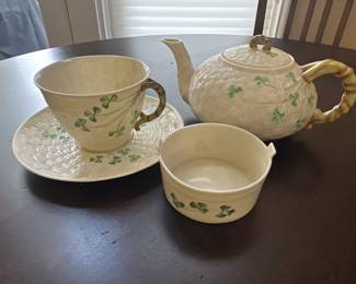 VIntage Belleek Tea set
