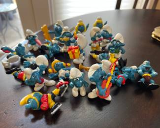 1977 Schleich Smurfs Lot of 22.