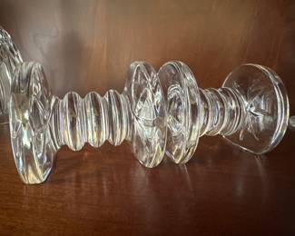 Waterford Cut Glass (2) Carving Knife Rest