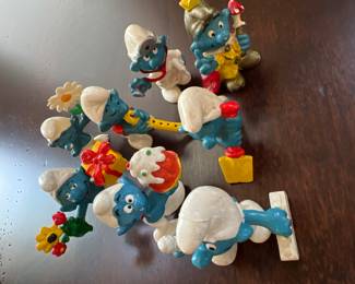 1978 Peyo Smurfs, Lot of 8