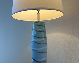 Art Glass table lamp.   Pacific Coast Lighting.  