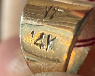 14K Gold Aquamarine Pendant