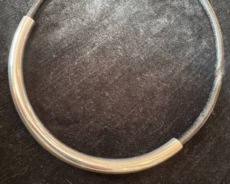 Sterling Silver & Leather Necklace