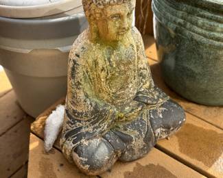 Decorative Seated Garden Buddaah - Hallowed Concrete