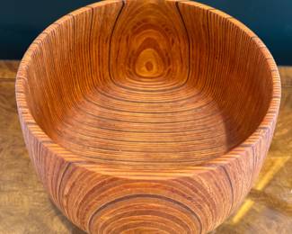 Rude Osolnik - Osolnik Originals Hand-Turned Laminate Wood Bowl - '77