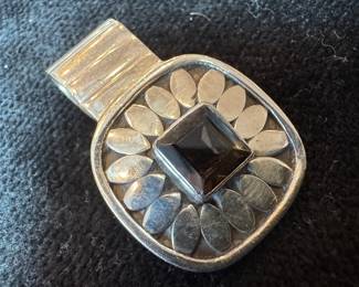 Sterling Silver & Onyx Pendant