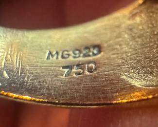 18K Gold with Gemstones & Diamonds Ring