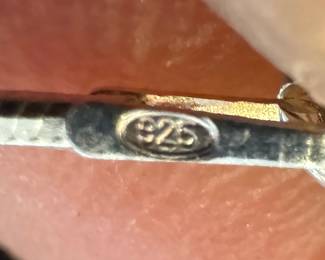 Sterling Silver Necklace with Round Pendant