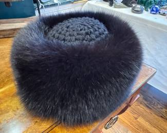 Women's Vintage Fox Fur Headwear - Henri Bendel NY