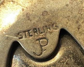 Sterling Silver Necklace with Sterling Silver & Navajo Turquoise Pendant by Jane Popovitch