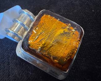 Sterling Silver & Amber Pendant