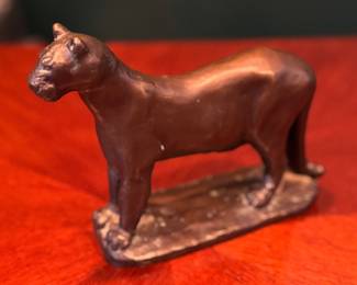 Bronze Cougar Statue Signed by John Louis Clarke - Edition 4/25