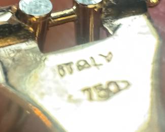 18K Gold Square Earrings